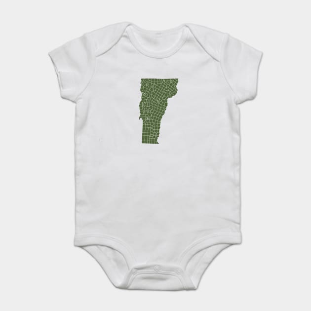 Vermont Towns Baby Bodysuit by mycologist